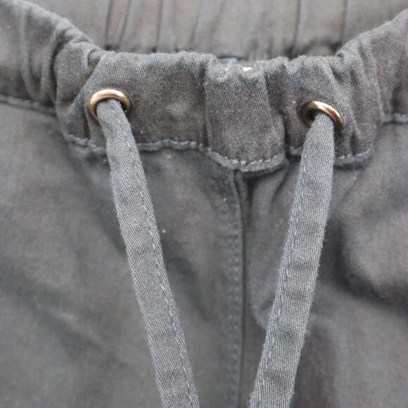 American BAZI Pants Womens M Navy Blue High Rise Slash Pocket Drawstring Jogger - Picture 14 of 16